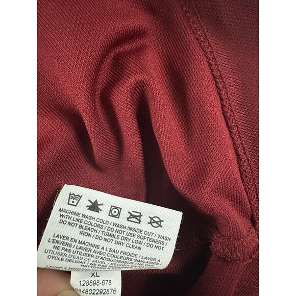 Nike Golf Mens Polo Shirt XL Solid Red Fit Dry Short Sleeve - Picture 12 of 13